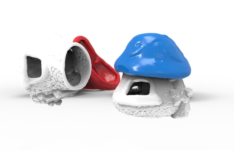 Smurf house for sugar gliders or other little pets 3D Print 193632
