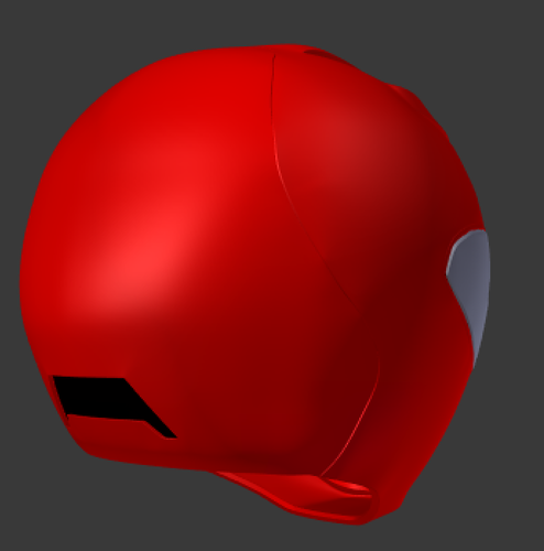 power rangers the movie red ranger helmet with scanner  3D Print 193709