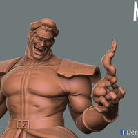 Small M. Bison Street Figter V  3D Printing 193837