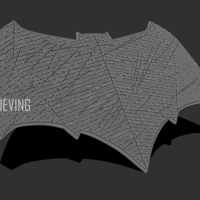 Small Batman JL emblem for cosplay 3D print model 3D Printing 194114