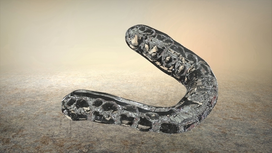 Double & Hybrid Night guard Splints 3D Print 19425 Double & Hybrid Night guard Splints 3D Print 19425