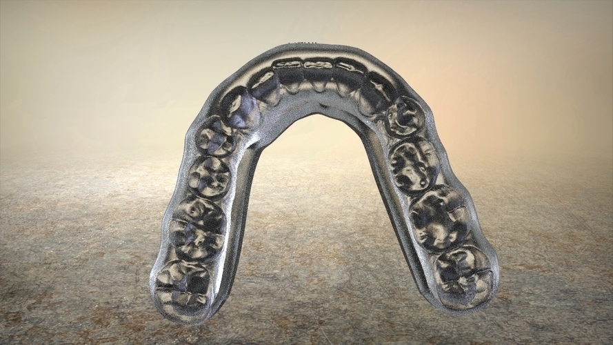 Double & Hybrid Night guard Splints 3D Print 19428 Double & Hybrid Night guard Splints 3D Print 19428