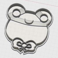 Small CUTE FROG COOKIE CUTTER 3D Printing 194354