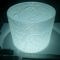 Small Lithophane Lampshade#3 Valentine 3D Printing 19439