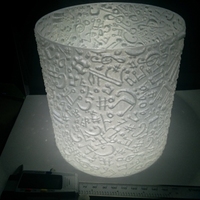 Small Lithophane Lampshade#2 Music 3D Printing 19442