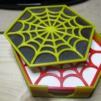 Small Spider's Web Coasters 3D Printing 19464