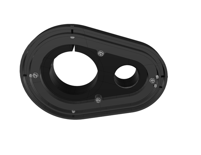 3D Print Router Vacuum Shoe 80mm router - 2" hose 3D Print 194733 3D Print Router Vacuum Shoe 80mm router - 2" hose 3D Print 194733