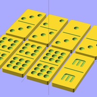 Small Customizable Dominoes 3D Printing 19497