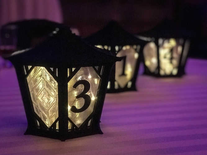 Japanese Centerpiece Lanterns for Wedding 3D Print 194986