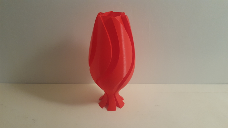 UpSideDown Classic Wave Vase 3D Print 194995