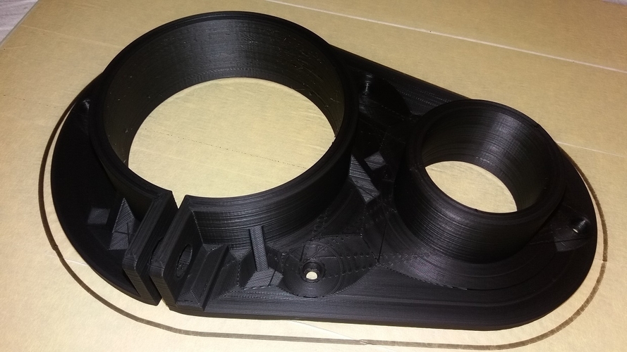 3D Print Router Vacuum Shoe 80mm router - 2" hose 3D Print 195076 3D Print Router Vacuum Shoe 80mm router - 2" hose 3D Print 195076