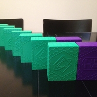 Small Parametric Scifi Deck Box With Two Netrunner Emblems 3D Printing 195112