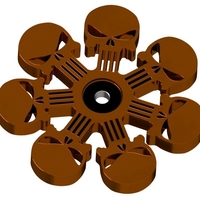 Small Punisher Fidget Spinner 3D Printing 195383