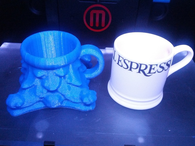 Column Espresso Cup 3D Print 19544