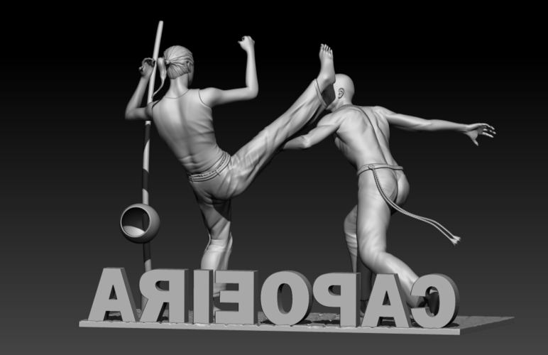 Capoeira Fight 3D Print 195522