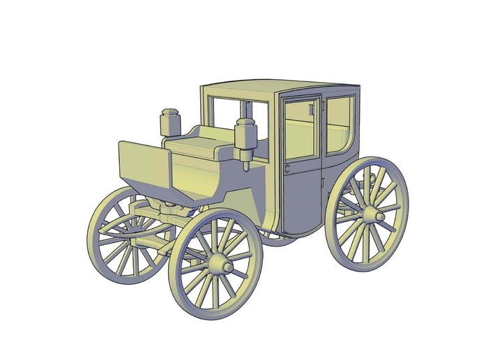 Brougham carriage 3D Print 195616
