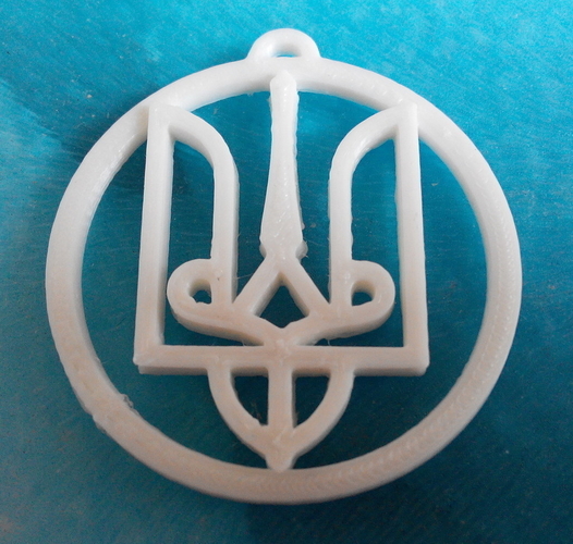 Ukrainian symbol - Trident of Prince Volodymer the Great (980) 3D Print 195676