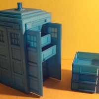Small Tardis with drawers 3D Printing 19582