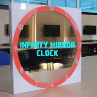 Small INFINITY MIRROR CLOCK UPDATED VERSION 3D Printing 196146