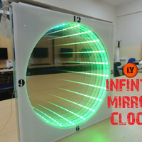 Small HOW TO MAKE AN INFINITY MIRROR CLOCK  3D Printing 196163