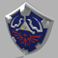 Small HYLIAN SHIELD from the Legend Of Zelda (Life size)  3D Printing 196171