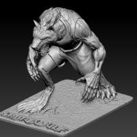 Small Sabrewulf from Killer Instinct Game 3D Printing 196180
