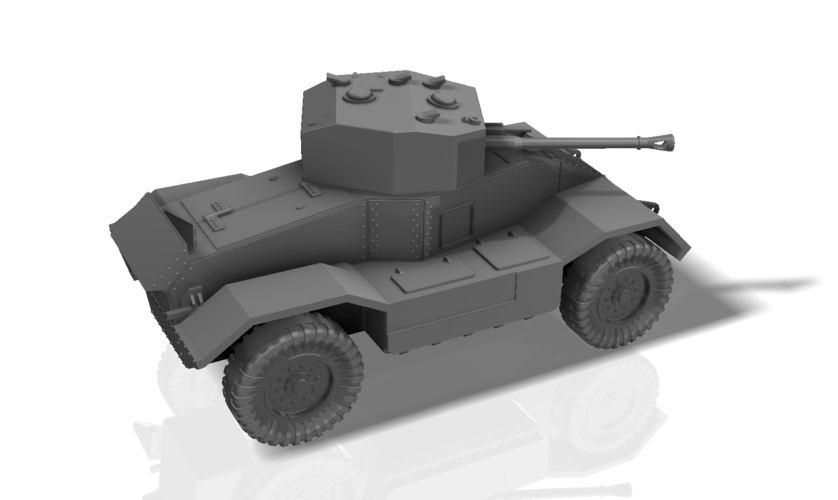 BRITISH ARMORED CAR, HEAVY, WWII 3D Print 196434