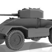 Small BRITISH ARMORED CAR, HEAVY, WWII 3D Printing 196435