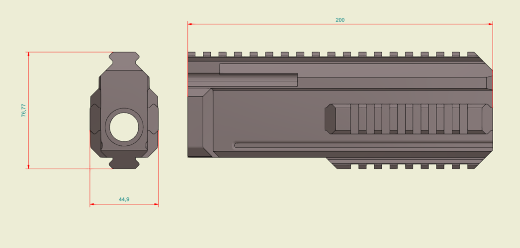 Scorpion Evo front 3D Print 196887 Scorpion Evo front 3D Print 196887