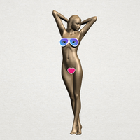 Small Naked Girl - Full Body 01 3D Printing 197262
