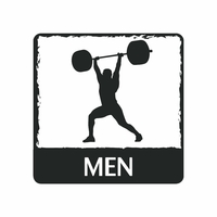 Small Gym fitness crossfit Bathroom Signs 3D print model 3D Printing 197509