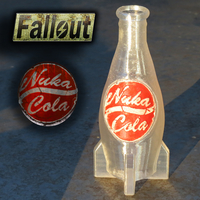 Small Nuka Cola Bottle – Fallout 4 - Game Design Contest 3D Printing 197806