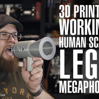 Small Human Scale Working LEGO Megaphone 3D Printing 197998