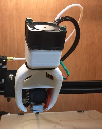 CR-10 THC-01 3-Color Printhead mount and fangs 3D Print 198175