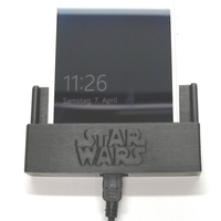 Small Phone wall mount incl. Star Wars logo 3D Printing 198606