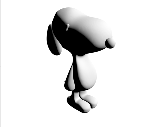 Snoopy 3D Print 198679 Snoopy 3D Print 198679