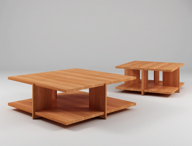 Tables with Wood Like Color 3D Print 198873 Tables with Wood Like Color 3D Print 198873