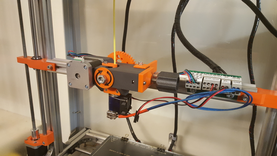 Geared Extruder using M8 extruder driver 3D Print 199012