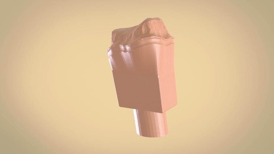Digital Dental Quadrant Model with a Full Contour Crown 3D Print 199175 Digital Dental Quadrant Model with a Full Contour Crown 3D Print 199175