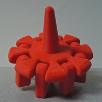 Small Spinning Top with Articulated Arms 3D Printing 199306