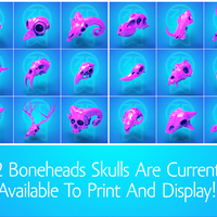 Boneheads: Display Mount - PROMO - via 3DKitbash.com - Thumbnail 5
