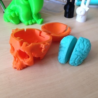 Boneheads: Skull Box w/ Brain - via 3DKitbash.com - Thumbnail 3