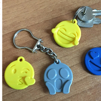 Small Emoji faces keychain 3D Printing 200295