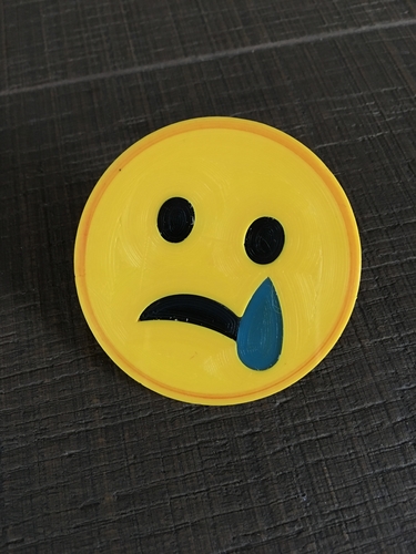 emoji sad cam cover 3D Print 200576