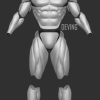 Small  Batman muscle body for Muscle Suit Cosplay-v3 3D print model 3D Printing 200911