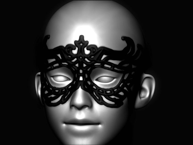 Bad Girl Mask 3D Print 20162