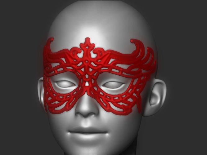 Bad Girl Mask 3D Print 20163