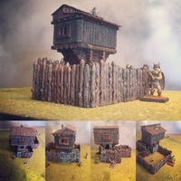 Small  Promotional Hunting Lodge PartI 3D Printing 201706