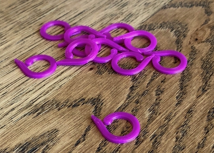Open Stitch Marker 3D Print 201999 Open Stitch Marker 3D Print 201999