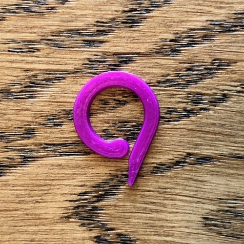 Open Stitch Marker 3D Print 202000 Open Stitch Marker 3D Print 202000